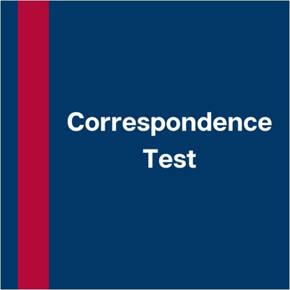 Picture of Correspondence Test